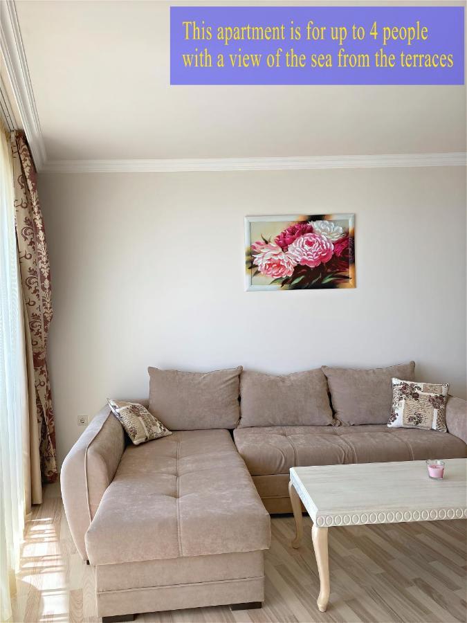 Private Super Apartments By Sea In Apart Hotel ! Pomorie Bagian luar foto