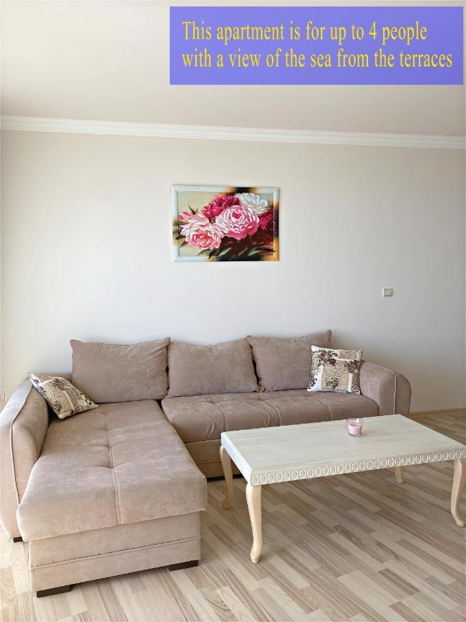 Private Super Apartments By Sea In Apart Hotel ! Pomorie Bagian luar foto