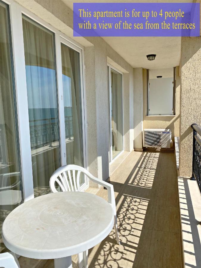 Private Super Apartments By Sea In Apart Hotel ! Pomorie Bagian luar foto