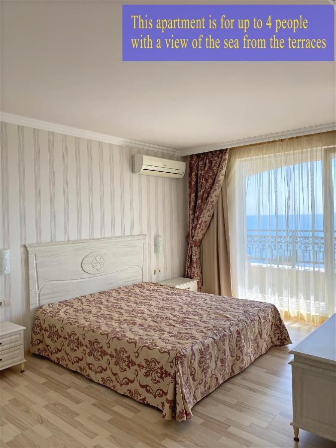 Private Super Apartments By Sea In Apart Hotel ! Pomorie Bagian luar foto