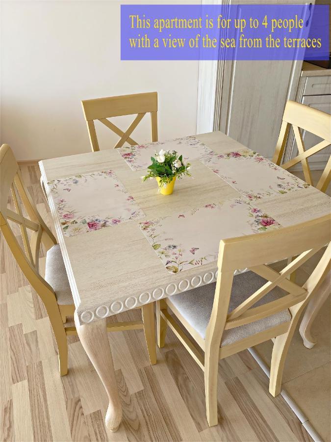 Private Super Apartments By Sea In Apart Hotel ! Pomorie Bagian luar foto