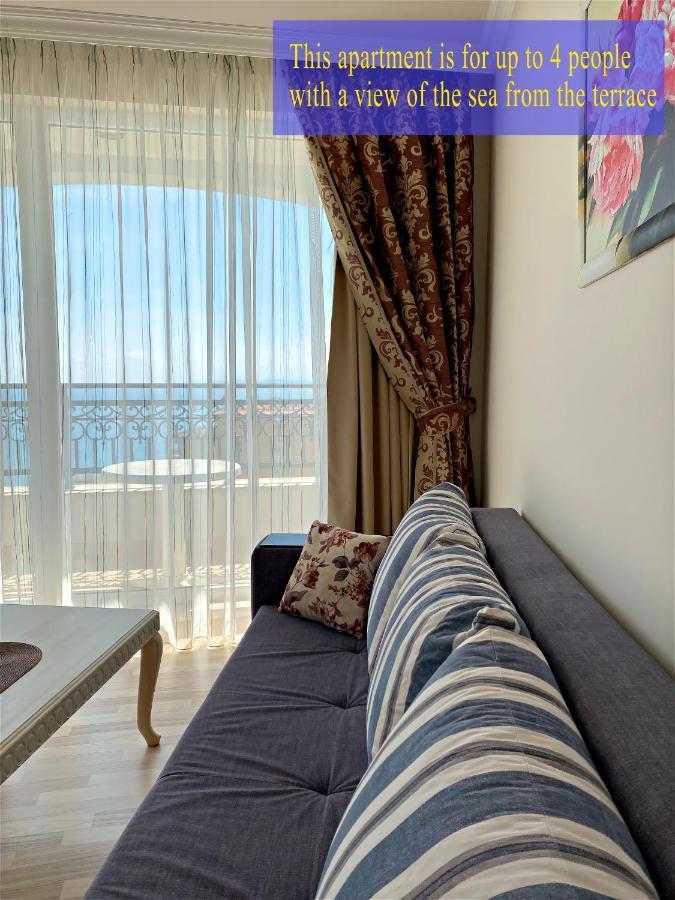 Private Super Apartments By Sea In Apart Hotel ! Pomorie Bagian luar foto